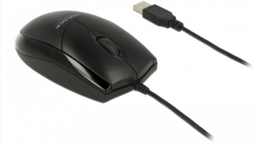 PopisTato kabelová USB myš Delock s klasickým designem přináší ticho do každého pracovního
