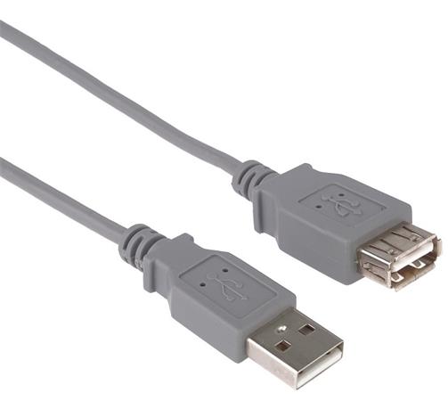 PremiumCord USB 2.0 kabel prodlužovací, A-A, 3m, š