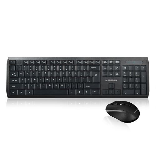 Modecom MC-7200 set bezdrátové klávesnice a myši, 1200 DPI, USB nano 2.4GHz, CZ/SK layout,