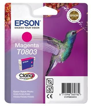 EPSON cartridge T0803 magenta (kolibřík)