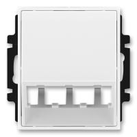 ABB TIME, ELEMENT 5014E-A00400 01 KRYT ZÁSUVKY KOMUNIKAČNÍ (PRO PRVKY PANDUIT MINI-COM) BÍLÁ/LEDOVÁ BÍLÁ