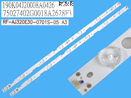 LED podsvit 595mm sada Sharp celkem 2 pásky / LED Backlight 595mm - 7DLED, RF-AJ320E30-070
