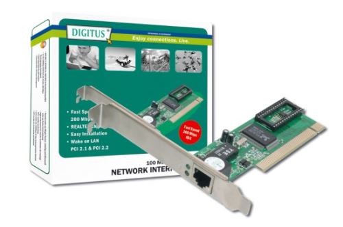 Digitus Fast Ethernet PCI Card 10/100Mbit Realtek WOL