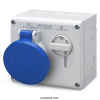 SCAME OMNIA ZÁSUVKA NÁSTĚNNÁ S BEZPEČNOSTNÍM BLOKOVÁNÍM 2P+E 16A 6H/200-250 V 50/60 HZ IP44 S VYPÍNAČEM 500.1683 SCAME OMNIA ZÁSUVKA NÁSTĚNNÁ S BEZPEČNOSTNÍM BLOKOVÁNÍM 2P+E 16A 6H/200-250 V 50/60 HZ IP44 S VYPÍNAČEM 500.1683