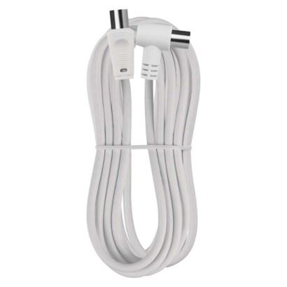 Anténní koaxiální kabel stíněný 5m – úhlová vidlice, S30510