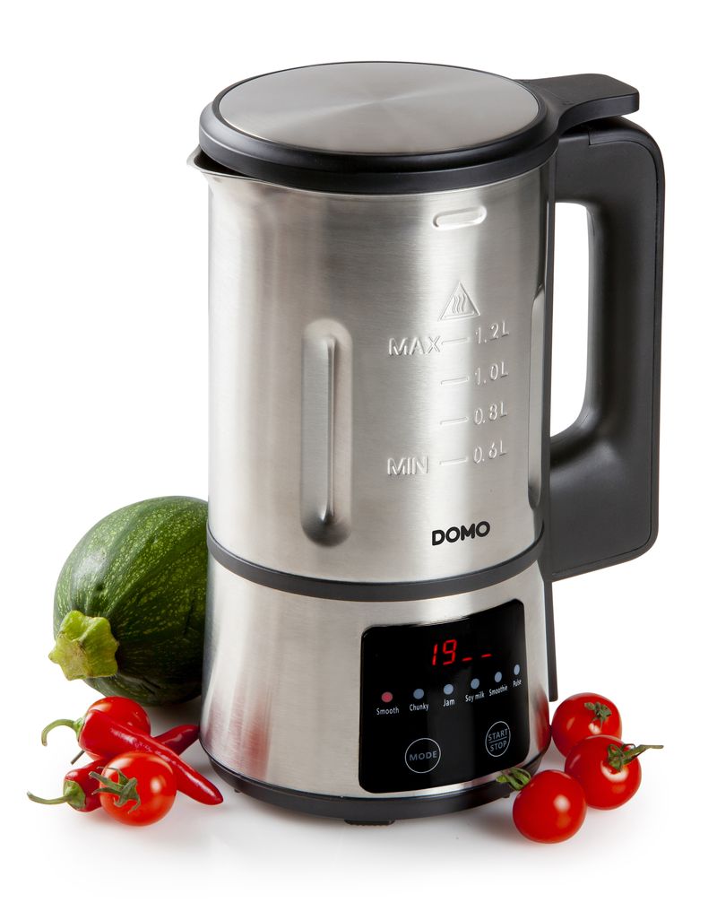 Automatický polévkovar s funkcí marmelády - DOMO DO727BL, Objem: 1,2 l, polévka, marmeláda, rostlinné mléko