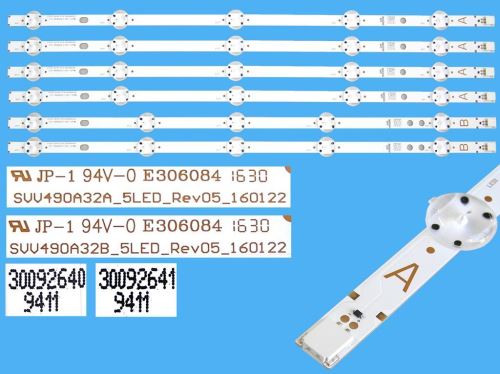 LED podsvit sada LG AGF78183101 celkem 20 pásků / LG Innotek POLA2.0 60" Rev 0.1 L-Type + 