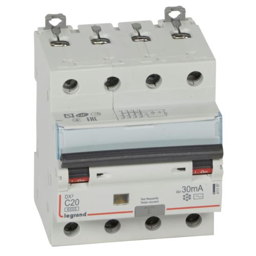 LEG DX3 411187 CHRÁNIČ KOMB. 4P C20 30MA AC 6KA