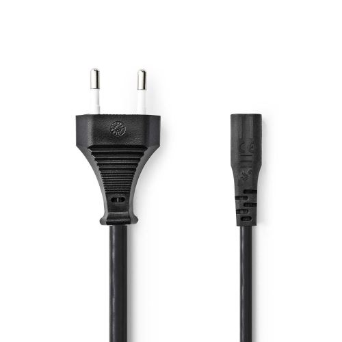 Napájecí kabel  Euro Male  IEC-320-C1  3.00 m  Nedis PCGP11060BK30