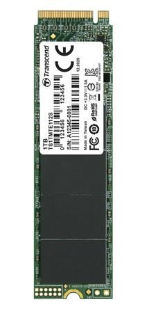 TRANSCEND MTE112S 1TB SSD disk M.2 2280, PCIe Gen3 x4 NVMe 1.3 (3D TLC), single sided, 170