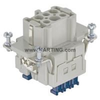 AVE VLOŽKA HAN 6ES PRESS CAGE CLAMP ZÁSUVKA 6+PE 16A 0-14-2,5MM2 09330062748 AVE VLOŽKA HAN 6ES PRESS CAGE CLAMP ZÁSUVKA 6+PE 16A 0-14-2,5MM2 09330062748