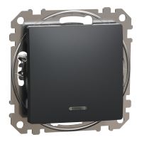 SCHN SEDNA DESIGN SPÍNAČ Ř.6 16AX ORIENTAČNÍ KONTROLKA ANTRACIT SDD114166L SCHN SEDNA DESIGN SPÍNAČ Ř.6 16AX ORIENTAČNÍ KONTROLKA ANTRACIT SDD114166L