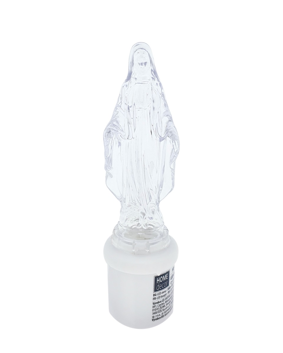 HD-135 LED svíce Panna Marie - bílý blikající plamen HOME