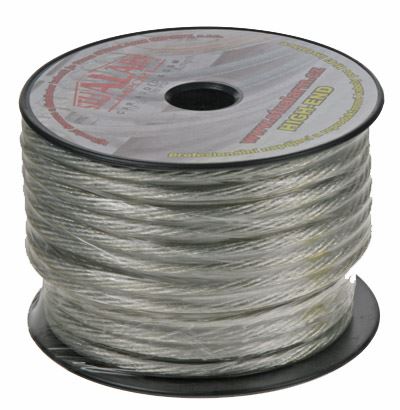 Kabel 10 mm, stříbrně transparentní 1 m