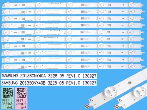 LED podsvit sada Sony náhrada celkem 10 pásků 387mm / D-LED BAR. 40" Samsung 2013Sony40A +