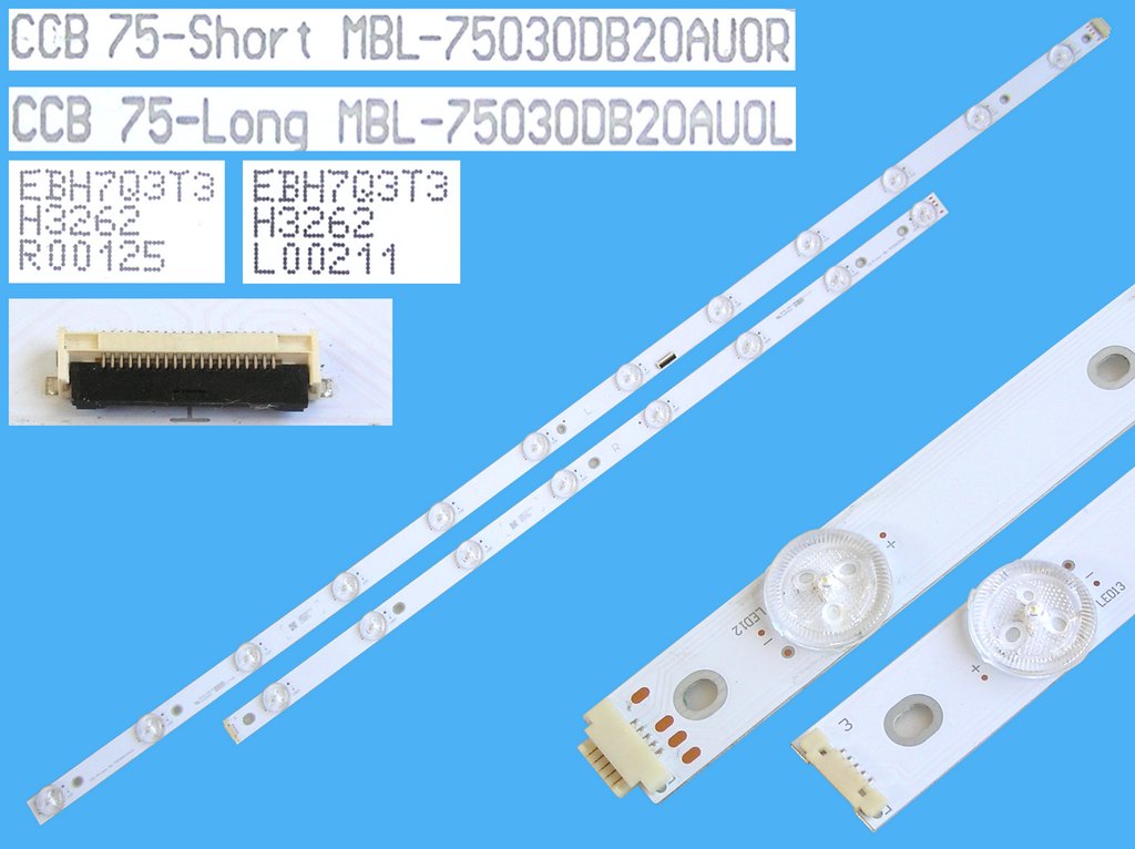 LED podsvit sada Sony 1530mm CCB75Short + CCB75Lon