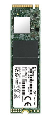 TRANSCEND MTE110S 1TB SSD disk M.2 2280, PCIe Gen3 x4 NVMe 1.3 (3D TLC), 1700MB/s R, 1400M