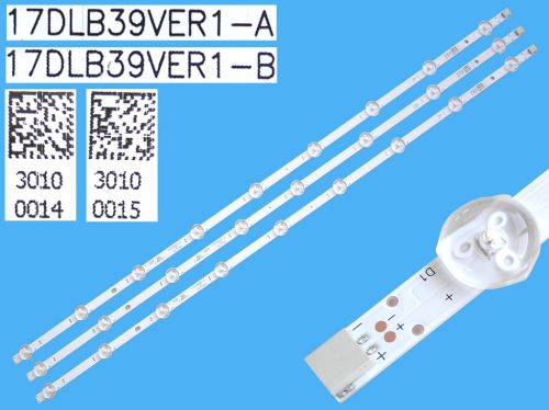 LED podsvit sada vestel 17DLB39VER1 celkem 3 pásky 727mm / D-LED BAR. 39" 23588759  17DLB3