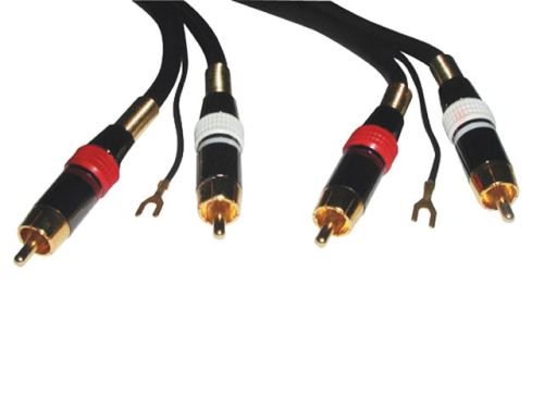 Kabel 2xCINCH / 2xCINCH  HiFi 5m + zemnící vodič