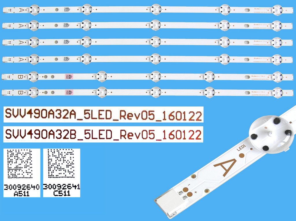 LED podsvit sada LG 42" ROW DRT celkem 12 pásků /