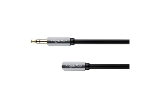 Kabel Jack 3,5mm konektor/Jack 3,5mm zdířka 1m KRUGER & MATZ KM0315