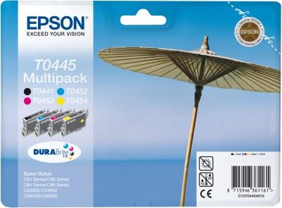 EPSON cartridge T0445 (black/cyan/magenta/yellow) mulitpack (slunečník)