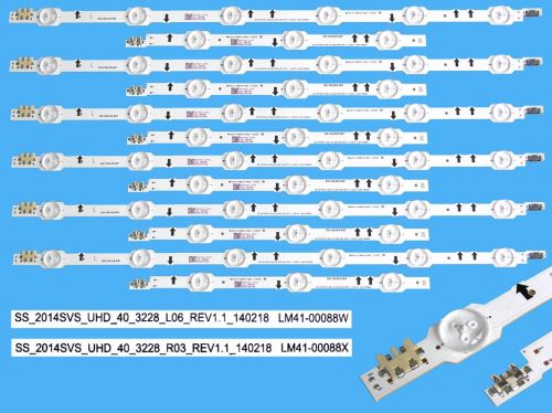 LED podsvit sada Samsung  BN96-32174A + BN96-32175A  náhrada celkem 12 pásků / LED Backlig
