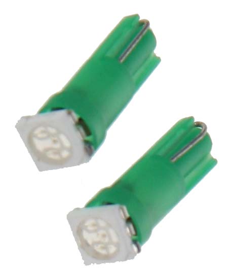 LED T5 zelená, 12V, 1LED/3SMD