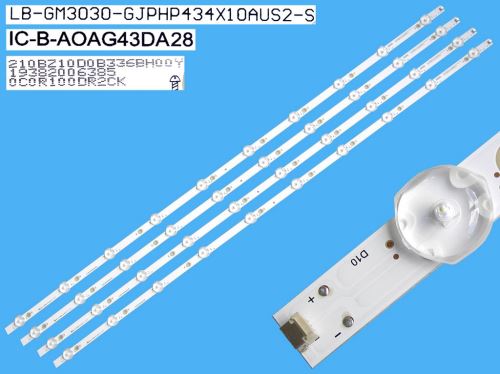 LED podsvit 840mm,  sada Philips celkem 4 pásky / D-LED Backlight 840mm - 10 D-LED   IC-B-