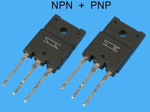 2SD2439 + 2SB1588  Sanken   pár pro NF výkonové zesilovače