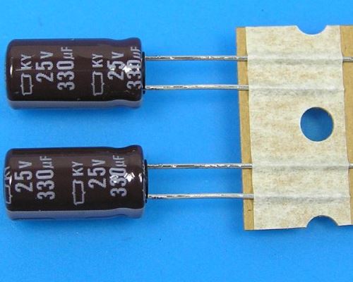 330uF/25V - 105°C Nippon  KY   kondenzátor elektrolytický, low ESR, long life