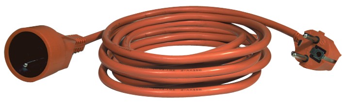 Prodlužovací kabel 20 m / 1 zásuvka / oranžový / PVC / 230 V / 1,5 mm2, 1901012000