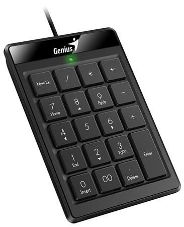 Genius NumPad 110 Klávesnice, numerická, drátová, slim design, USB, černá