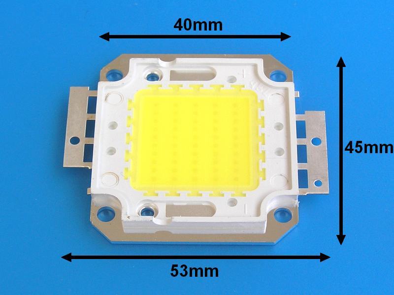 LED ČIP50W / LED dioda COB 50W bílá / LEDCOB50W /