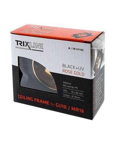 Podhledový rámeček pro MR16, GU10 TRIXLINE B/TR 511 RG, čtvercový