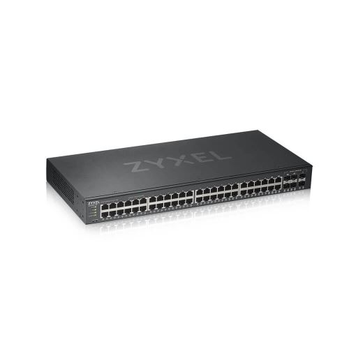 Zyxel GS1920-48v2, 50 Port Smart Managed Switch 44x Gigabit Copper and 4x Gigabit dual per