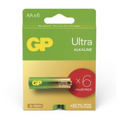 Alkalická baterie GP Ultra AA (LR6), B0221V