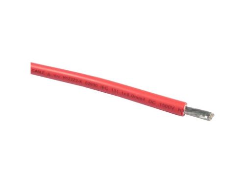 Solární kabel 6mm2, červený