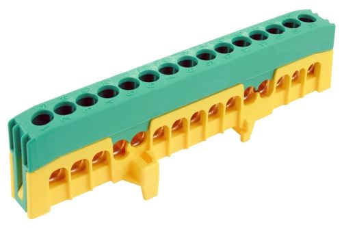 ELEM MŮSTEK PE 15-F2 15X16MM2 IP20 ZELENO-ŽLUTÝ 63A NA DIN 1001320