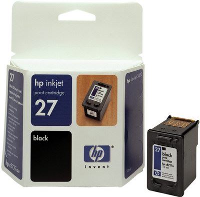 HP C8727AE Ink Cart No.27 pro DJ 3325, 3420, 3550, 3650, 10ml, Black