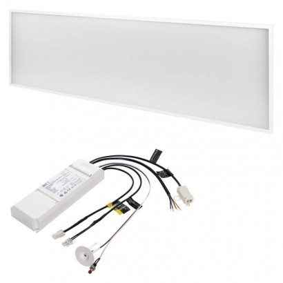 LED panel PROFI 30×120, obdélníkový vestavný bílý, 40W neutrální bíla, Emergency, 1544104041