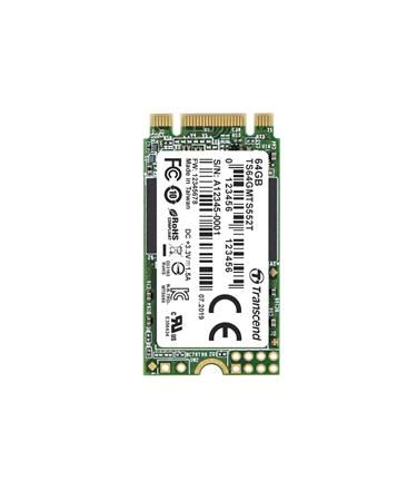 TRANSCEND MTS552T 64GB Industrial 3K P/E SSD disk M.2, 2242 SATA III 6Gb/s (3D TLC) B+M Ke