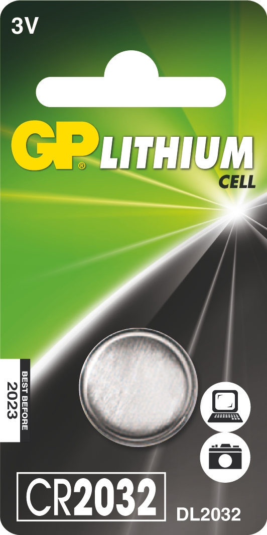 Lithiová knoflíková baterie GP CR2032, 1042203211