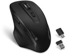 CONNECT IT Dual SmartSwitch bezdrátová myš, USB-A + C, ČERNÁ (+1x AA baterie zdarma) CMO-3100-BK
