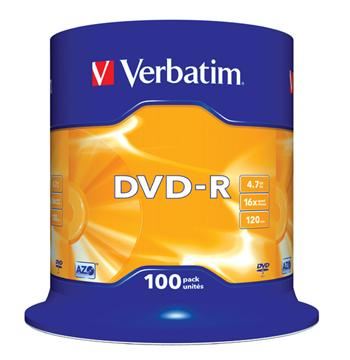 VERBATIM DVD-R AZO 4,7GB, 16x, spindle 100 ks