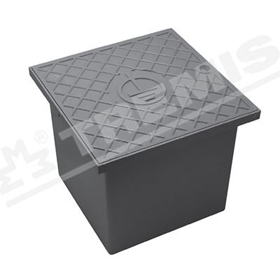 TREMIS KRABICE KDZH PRO ZKUŠEBNÍ SVORKU DO ZEMĚ 200X200X165 ŠEDÁ Z825