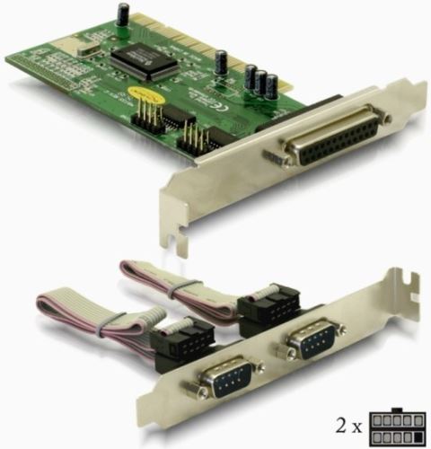 Delock adaptér PCI 2x sériový port + 1x paralelní