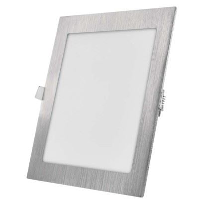 LED vestavné svítidlo NEXXO, čtvercové, stříbrné, 18W, se změnou CCT, ZD2243
