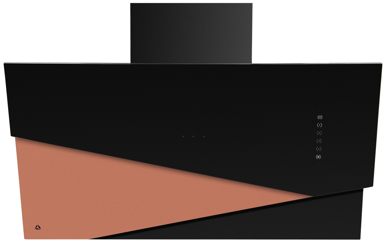 Odsavač šikmý komínový Trio Black Copper (CDP9001CZ) Ciarko Design