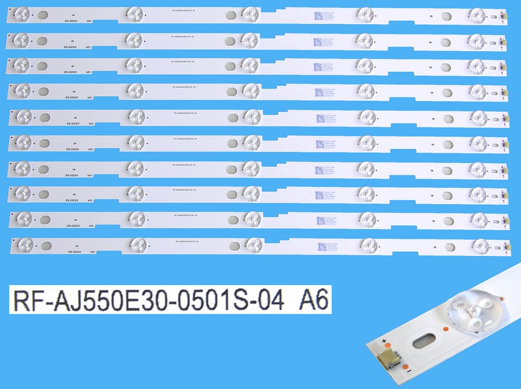 LED podsvit 512mm sada Sharp celkem 10 pásků / DLE